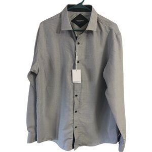 Alex Vando Mens Printed Dress Shirts Long Sleeve Regular Fit Button Down Shirt L